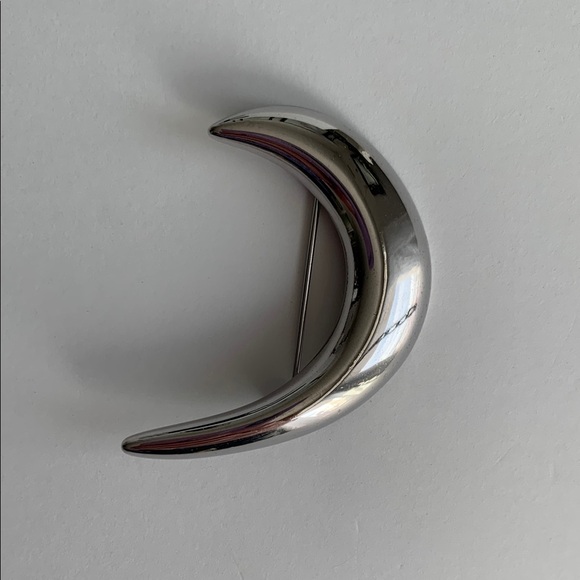 Chico's Jewelry - Silver Crescent Moon Brooch